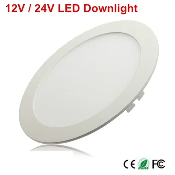1 adet 12 V / 24 V LED panel aydınlatma 3 W / 6 W / 9 W / 12 W / 15 W / 25 W LED panel aydınlatma Sıcak Beyaz / Soğuk Beyaz 2835 SMD LED Downlight panel aydınlatma