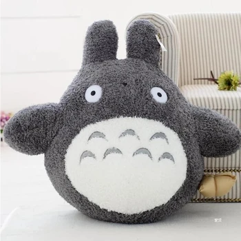 1 adet 18cm Karikatür Totoro peluş oyuncaklar Doldurulmuş Hayvan Yumuşak Bebek Sevimli Anime Kedi Yastık Minder Oyuncaklar Çocuklar için doğum günü hediyesi