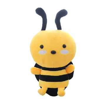 1 ADET 20-45CM Kawaii Bal Arıları peluş oyuncak Sevimli Arı Kanatları ile Doldurulmuş Bebek Bebek Güzel Oyuncaklar Çocuklar için Yatıştırmak doğum günü hediyesi