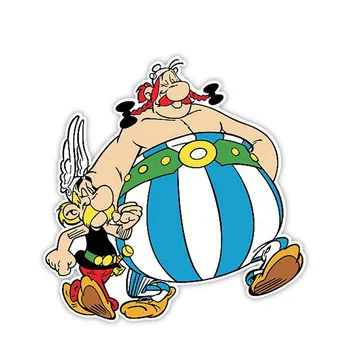 13cm X 13cm Araba Styling Asterix ve Oburix Araba Çıkartmaları Vinil Çıkartması Kişilik Su Geçirmez Aksesuarları Grafik