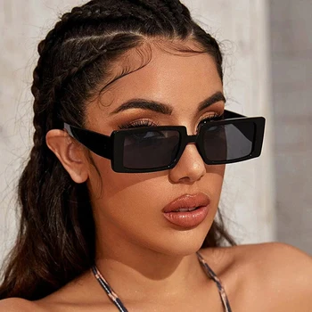 2022 Kare Retro Güneş Kadınlar Vintage güneş gözlüğü Kadınlar İçin / Erkekler Lüks Marka Gözlük Kadınlar Küçük Oculos De Sol