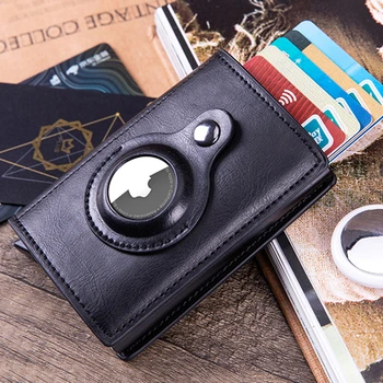 2022 Rfıd AirTag Erkek Cüzdan Para Çantaları Anti PU deri kartlık cüzdan Apple Hava Etiketi Erkek Çantalar akıllı kapaklı kılıf