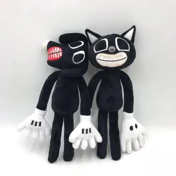 2022 Yeni Varış Siren Kafa peluş oyuncak Siyah Karikatür Kedi Dolması Bebek Korku Karakter Figürleri Peluche Oyuncak çocuklar için doğum günü hediyesi