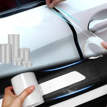 3m Araba Çıkartmaları Araba Kapı Eşiği Çizilmez Çıkartmalar Koruyucu Nano Bant Gövde Tampon Vücut Sticker koruyucu film Aksesuarları