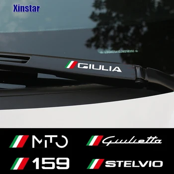 4 adet cam sileceği Etiket Alfa Romeo Sportiva İçin Giulia Giulietta 159 156 MİTO Stelvio 147 Oto Aksesuarları