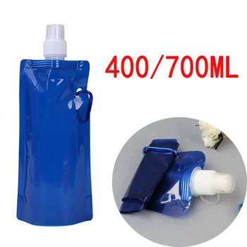 480/700ml Koşu Spor bisiklet Yumuşak su şişesi Katlanır Yumuşak şişe Su torbası Spor katlanabilir Katlanır su ısıtıcısı su şişe çantası