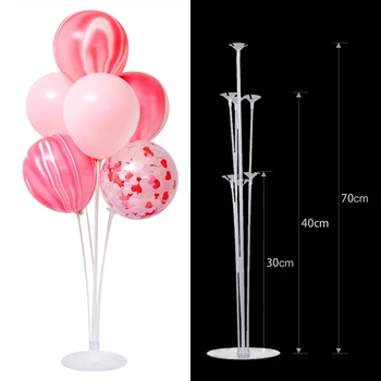 7 Tüpler Balonlar Standı Balon Tutucu Sütun Konfeti Metal Balonlar Bebek Duş Çocuklar Doğum Günü Partisi Düğün Dekorasyon Malzemeleri