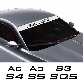 Araba Ön Arka ön cam etiketi Audi A3 8P 8V A4 B8 A6 C6 S1 S2 S3 S4 S5 S6 S7 S8 SQ5 SQ7 Vinil Film Çıkartması Araba Aksesuarları