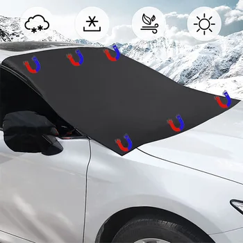 Araba Ön Cam Kapak Otomobil Manyetik Güneşlik Kapak araç ön camı Kar Güneş Gölge Su Geçirmez Koruyucu Kapak