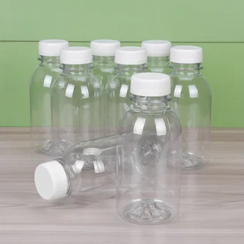 Boş Şeffaf Plastik Su Şişeleri Kullanımlık Suyu sütlü içecek Tencere Sızdırmaz Taze Tutmak İçecek Kapları Taşınabilir saklama kapları