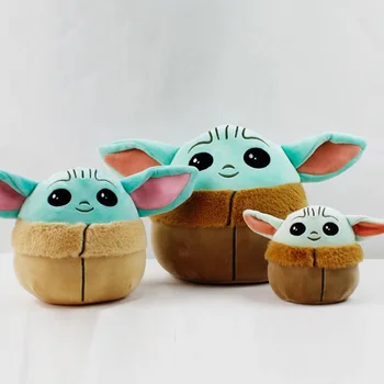 Disney Star Wars Mandaloryalı Çift taraflı Çevirme Geri Dönüşümlü Yoda Bebek Kawaii Dıy Dijital Yoda Peluş peluş oyuncak çocuk hediye