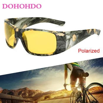 DOHOHDO Camo Polarize Güneş Gözlüğü Polaroid Erkekler güneş gözlüğü Spor Kamuflaj Marka Tasarımcısı Retro De Sol Güneş Gözlüğü Erkekler Kadınlar Için