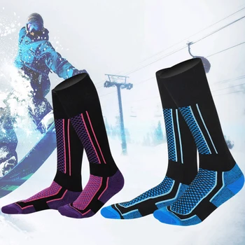 Erkekler Kayak Çorap Yün Termal Çorap Kış Uzun Sıcak varis çorabı Kayak Yürüyüş Snowboard Açık Tırmanma spor çorapları