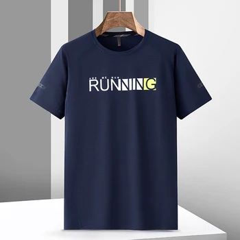 Hızlı Kuru Spor T Shirt Erkek 2023 Kısa Kollu Yaz Rahat Beyaz Siyah 3XL En Tees SPOR Koşu Gömlek Elbise