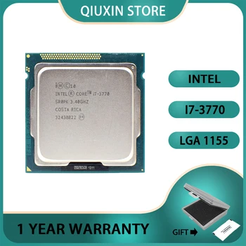 Intel Core i7 - 3770 i7 3770 CPU işlemci 8M 77W 3.4 GHz Dört çekirdekli sekiz iplik LGA 1155
