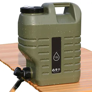 Kamp su deposu Su Teneke Kutu Ayrılabilir Tahliye Musluğu PE İçme Suyu Teneke Kutu BPA Ücretsiz Açık Yürüyüş Kamp İçin