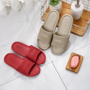 Kapalı Kaymaz Kadın Terlik Yumuşak Alt Banyo Ev EVA Çift Terlik Basit Moda Açık Flip Flop Ayakkabı kadınlar için