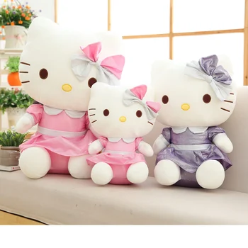 Kawaii Hello Kitty peluş oyuncaklar Sanrio Benim Melody Kuromi Cinnamoroll KT Kedi Peluş Bebek Sevgilisi Çocuk Peluş Oyuncak Çocuk Hediyeler