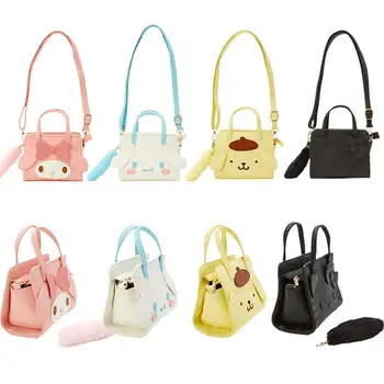 Kawaii Sanrio Benim Melody Hello Kitty Cinnamoroll Moda Karikatür Yan Sırt Çantası askılı çanta El Çift kullanımlı Çanta saklama çantası