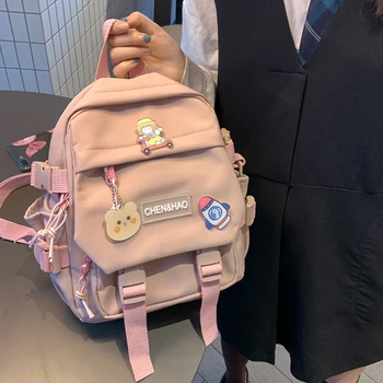Küçük Sırt Çantası Kadın Sevimli Genç kız çocuk okul çantası Omuz Crossbody Çanta Kız Öğrenci için Kawaii Mini seyahat sırt çantası Sırt Çantası