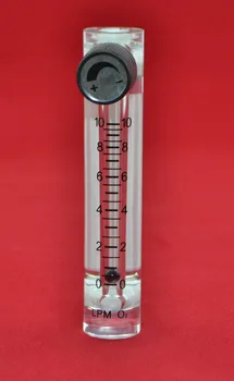 LZQ-4 1-10LPM plastik hava debimetre ( H=115mm Oksijen akış ölçer)kontrol vanası ile Oksijen conectrator, ayarlayabilirsiniz akış