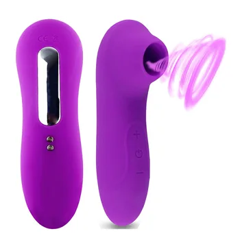 Manyetik Emme Şarj Yetişkin Kadın Klitoral Enayi Vakum Vibratör Ağız Yalama Meme Emme Dil 8 Çeşit Seks Oyuncakları