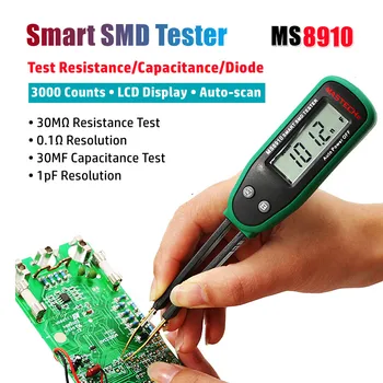 MASTECH MS8910 Akıllı SMD Tester Otomatik Tarama Direnç Kapasite Diyot Çoklu Test Süreklilik Kontrol Fonksiyonu