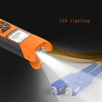 Mini yüksek optik güç ölçer G10 hassas şarj edilebilir pil Fiber optik güç ölçer flaş ışığı ile OPM