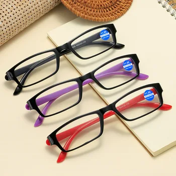 Moda Anti-mavi okuma gözlüğü Unisex Yaşlı Hipermetrop Gözlük Bilgisayar Reçete Ebeveynler Gözlük + 1.0 İla + 4.0