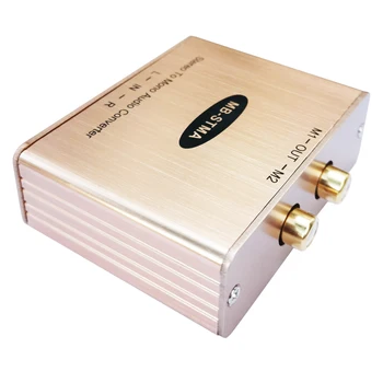 MuxBOXS Stereo Mono Ses Adaptörü Stereo Mono Dönüştürücü ses mikseri İzolasyon Çıkışı İle Amplifikatör Ev Sineması İçin