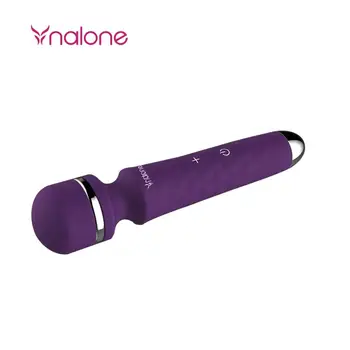Nalone 7 hız ısıtma AV değnek masaj vibratör kadınlar için meme klitoris stimülatörü yetişkin vibratör seks erotik oyuncak kadın için