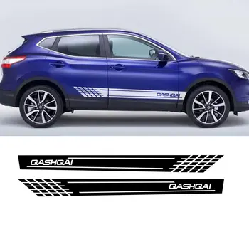 Nissan Qashqai için j11 j10 Tuning Araba Vücut Sticker Vinil Yan Etek Sticker Çıkartmaları Grafik
