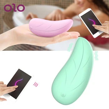 OLO Giyilebilir Külot Vibratör APP Bluetooth Kablosuz Uzaktan Kumanda Titreşimli Yumurta Klitoris Vajina Stimülatörü Seks Oyuncakları Kadınlar için