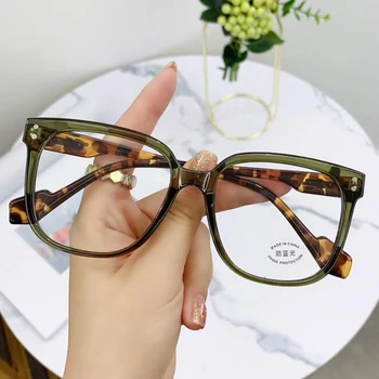 Optik Gözlük Çerçevesi Erkekler Asetat Vintage Gözlük Kadın Gözlük Miyopi Retro Gözlük - 1.0-1.5-2.0 to-6