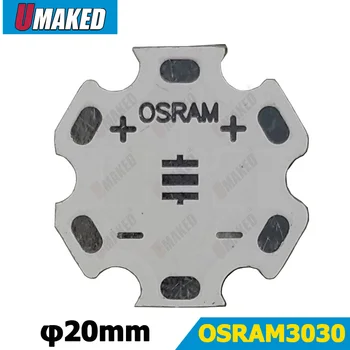 OSRAM 3030 cips için 20mm LED PCB, alüminyum plaka tabanı, ısı emici, DIY led ışık