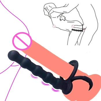 Penis Halkası Erotik Silikon Anal Plug Butt Unisex prostat masaj aleti Bdsm Kölelik Stoper Yetişkin Oyunu Seks Oyuncak Erkekler İçin / kadın Çiftler