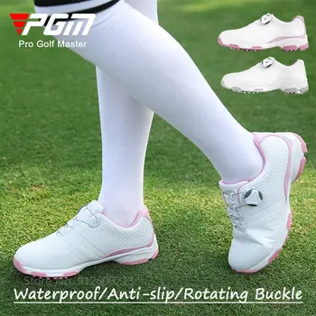 Pgm Bayan Su Geçirmez Golf ayakkabıları Hafif Golf Sneakers Bayanlar Nefes Eğitim Ayakkabı Kadın Kaymaz Atletik Eğitmenler