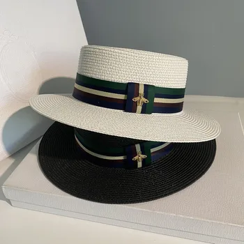 Plaj şapkası güneş şapkası Seyahat Erkekler ve Kadınlar Arı Hasır Şapka Büyük Ağız moda Kap Satış Toptan