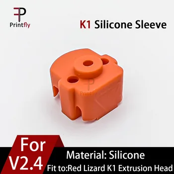 Printfly 3D Yazıcı Voron 2.4 Kırmızı Kertenkele V3 Pro ve K1 Ekstrüzyon Kafası Yalıtımlı silikon kılıf Yüksek Sıcaklıklara Dayanıklı