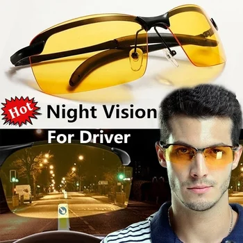 Sarı Gözlük erkekler gece görüş gözlüğü PC Çerçeve Güneş Gözlüğü Açık Spor güneş gözlüğü Görüş Sürücü Gözlük
