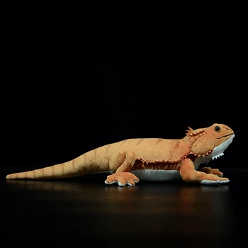 Sevimli Simülasyon Pogona Vitticeps Lguana Kertenkele Sevimli Gerçekçi Dolması peluş oyuncak Yumuşak Agamidae Hayvanlar Bebek Modeli Çocuklar İçin Hediyeler
