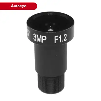 Starlight Lens 3MP HD 4mm CCTV Lens HD IP kameralar için M12 F1.2 diyafram / 1 / 2 5