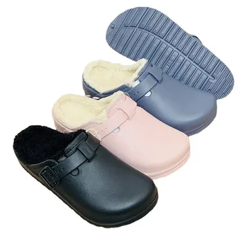 Su geçirmez takunya Kadın Sandalet Kış Yakın Ayak Terlik Dışında Croc Ayakkabı Kadınlar İçin Sandalias Mujer Ayakkabı Terlik Ev 2021