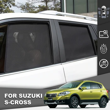 Suzuki için SX4 S-CROSS 2013-2020 S Çapraz Manyetik araba güneşliği Ön Cam Çerçeve Perde Genelinde Arka Yan Pencere Güneş Gölge