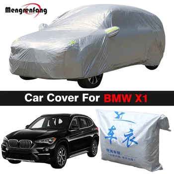 Tam araba kılıfı BMW X1 2009-2022 Açık SUV Yaz Anti-UV Güneş Gölge Kar Yağmur Toz koruma kapağı