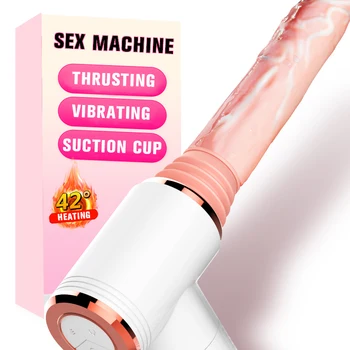 Titreşimli Seks Makinesi Silikon Sokmak Dildo Vibratör El Ve Vantuz Çift Kullanımları Sihirli Tabanca Yetişkin Seks Oyuncak Kadınlar İçin
