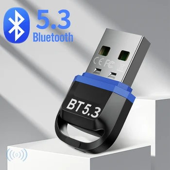 USB Bluetooth Adaptörü 5.3 5.1 kablosuz hoparlör Ses Fare Bluetooth Dongle USB Adaptörü Bluetooth 5.0 Alıcı Verici