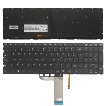 Yeni İNGİLTERE klavye Lenovo Yoga 500-15 İçin 500 - 15IBD 500 - 15ISK İNGİLTERE klavye Arkadan Aydınlatmalı hiçbir çerçeve