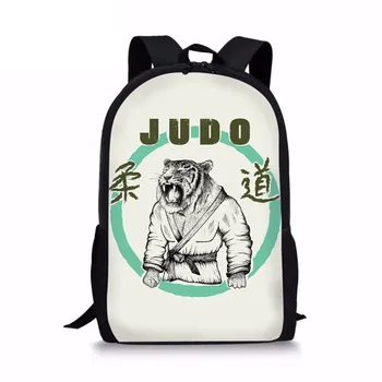 Yeni Serin dövüş sanatları JUDO Desen Erkekler genç kızlar için sırt çantası Erkek Okul Malzemeleri Rahat Kitap Çantası Çocuklar Satchel Mochila