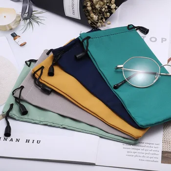 Yeni stil güneş gözlüğü Gözlük çantası Cep telefonu Çantası saklama çantası takı moda hediye ışın ağız bez çanta